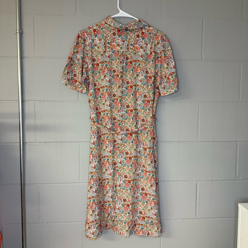 A.P.C Carmen Button Down Floral Printed Vintage Style Shirt Dress EU 42 US 10 - Picture 9 of 13